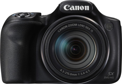 View Canon SX540 HS Point & Shoot Camera(Black)  Price Online