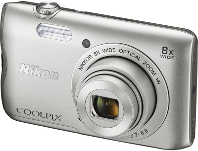 View Nikon Coolpix A300 Point & Shoot Camera(Silver)  Price Online