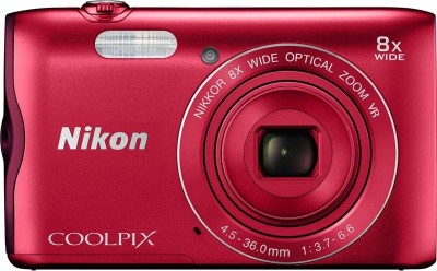 View Nikon Coolpix A300 Point & Shoot Camera(Red) Price Online(Nikon)