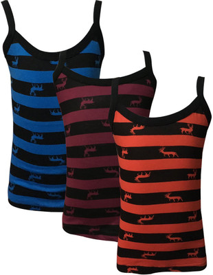 

Lilsugar Camisole For Girls(Multicolor, Pack of 3, Blue& red& maroon