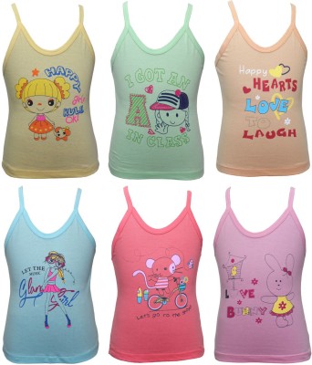 BodyCare Camisole For Girls(Multicolor, Pack of 6)