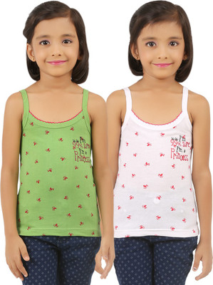 

Vica Pota Camisole For Girls(Multicolor, Light green& white