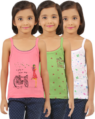 

Vica Pota Camisole For Girls(Multicolor, Pink& green& white