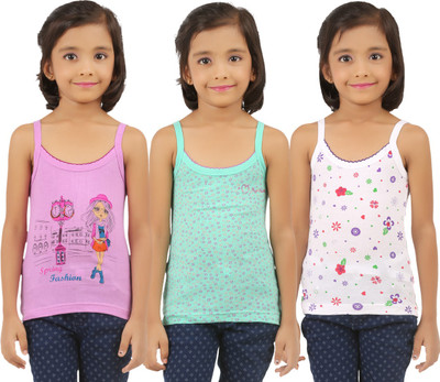 

Vica Pota Camisole For Girls(Multicolor, Purple& green& white