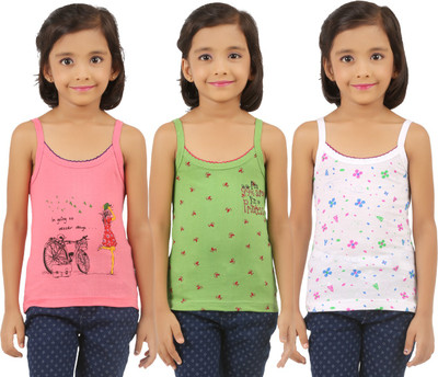 

Vica Pota Camisole For Baby Girls(Multicolor, Pack of 3, Pink & green & white