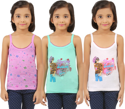 

Vica Pota Camisole For Girls(Multicolor, Purple& green& white