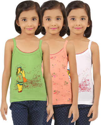 

Vica Pota Camisole For Girls(Multicolor, Orange& purple& white