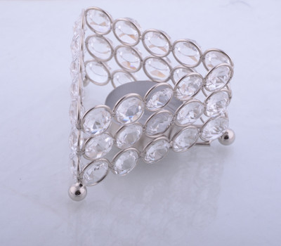 

Ashiana Crystal triangle T- light Holder Crystal Tealight Holder(Silver, Pack of 1)