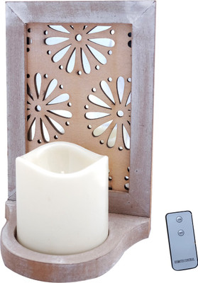 

Super Drool Wooden Candle Holder(White, Pack of 1)