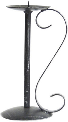 

The Decor Mart Iron Candle Holder(Silver, Black, Pack of 1)
