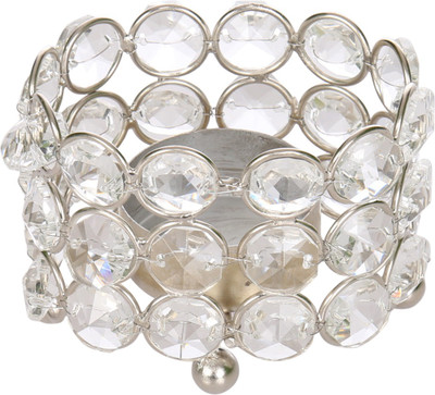 

Rajrang Crystal 1 - Cup Candle Holder(Silver, Pack of 1)