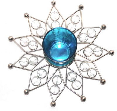 

eSoft Crystal Tealight Holder(Clear, Pack of 1)