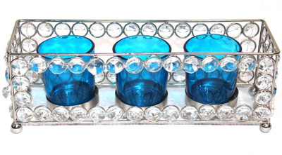 

eSoft Crystal Tealight Holder(Clear, Pack of 1)