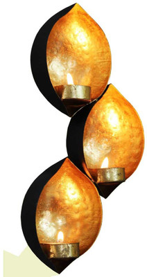 

Deals For Bulk Chirag set of 3 Iron 3 - Cup Candle Holder(Gold, Pack of 3)