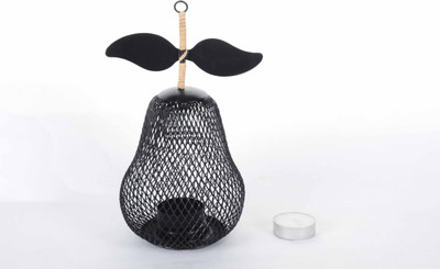 

Good Living Metal handmade Candle stand Iron Tealight Holder(Black, Pack of 1)