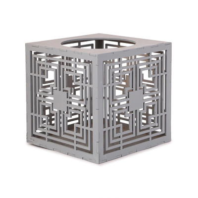 

Trends on Wall Wooden 1 - Cup Tealight Holder Set(Grey, Pack of 1)