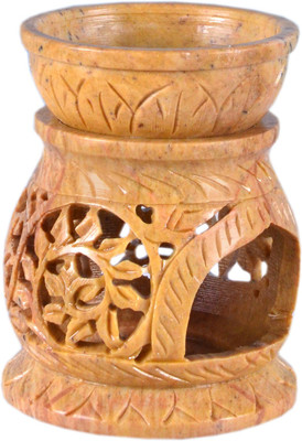 

Avinash Handicrafts Matki Oil Burner 3" Stoneware 1 - Cup Tealight Holder(Multicolor, Pack of 1)