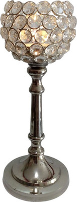 

Decor8 Aluminium 1 - Cup Candle Holder(Silver, Pack of 1)