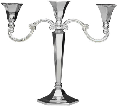 

The Divine Luxury Silver Plated Candle Holder(Silver, Pack of 1)