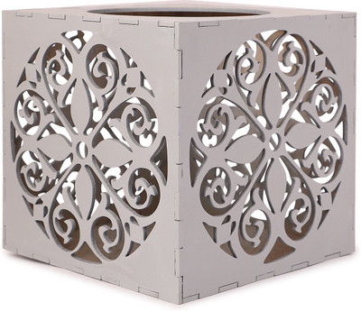 

Trends on Wall Wooden 1 - Cup Tealight Holder Set(Grey, Pack of 1)