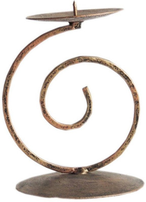 

The Decor Mart Iron Candle Holder(Gold, Pack of 1)