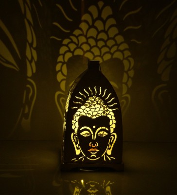 

Being Nawab Soul Purifying Darkish Buddha Iron Candle Holder(Black, Pack of 1)