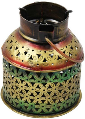 

HandicraftsHomeDecor Iron 1 - Cup Candle Holder(Multicolor, Pack of 1)