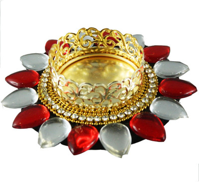 

Nehal Arts Sponge 1 - Cup Tealight Holder(Red, Silver, Pack of 1)