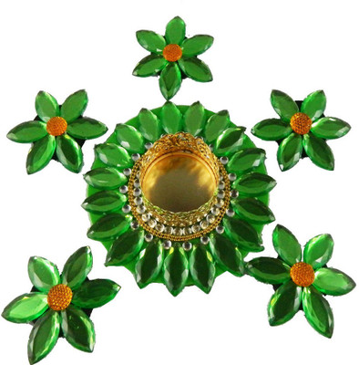 

Nehal Arts Fdr02lg Sponge 1 - Cup Candle Holder Set(Green, Pack of 6)