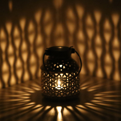 

shivika enterprises Iron 1 - Cup Tealight Holder(Brown, Pack of 1)