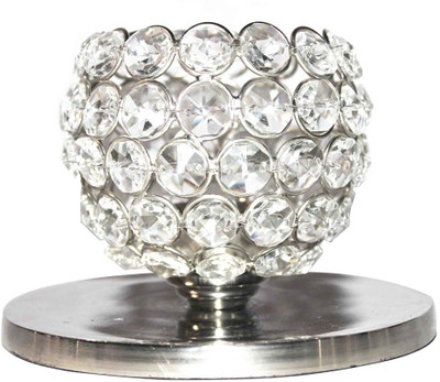 

eSoft Crystal Tealight Holder(Clear, Pack of 1)