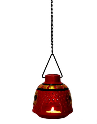 

Indikala Hanging Iron 1 - Cup Tealight Holder(Red, Pack of 1)
