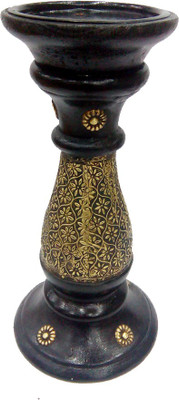 

JT International Wooden 1 - Cup Candle Holder(Multicolor, Pack of 1)
