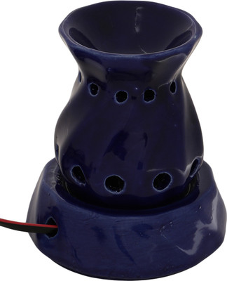 

Footista Ceramic Tealight Holder(Blue, Pack of 1)
