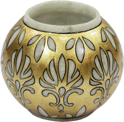 

Craft Junction HandPainted Marble 1 - Cup Tealight Holder(Multicolor, Pack of 1)