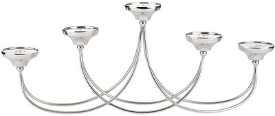 

SWHF Aluminium 5 - Cup Candle Holder Set(Silver, Pack of 1)