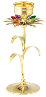 

Crystocraft Gold Plated 1 - Cup Tealight Holder(Gold, Pack of 1)