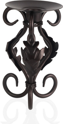 

JB Collection Iron Candle Holder(Black, Pack of 1)