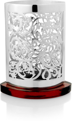 

Episode Inspired by Nature with Tree of Life Design Large Tea Light Stand Silver Plated 1 - Cup Candle Holder(Silver, Pack of 1)