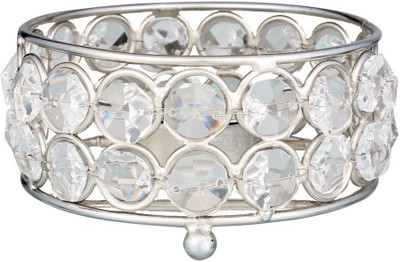 

Bliss DIAMONDS ARE FOREVER Silver 1 - Cup Tealight Holder(Silver, Pack of 2)