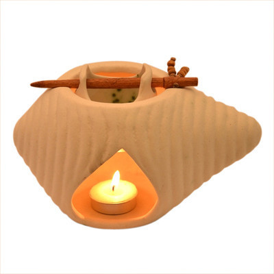 

Toygully Ceramic Candle Holder(White, Pack of 1)