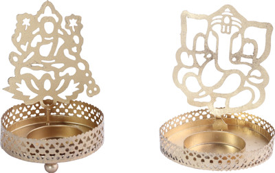 

Boxify Iron 2 - Cup Tealight Holder Set(Gold, Pack of 2)