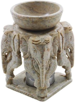 

Store Indya Stoneware Tealight Holder(Beige, Pack of 1)