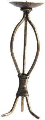 

The Decor Mart Iron Candle Holder(Gold, Black, Pack of 1)