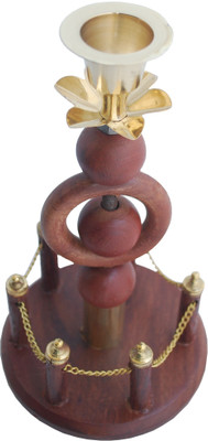 

Indoart Wooden Candle Holder(Multicolor, Pack of 1)