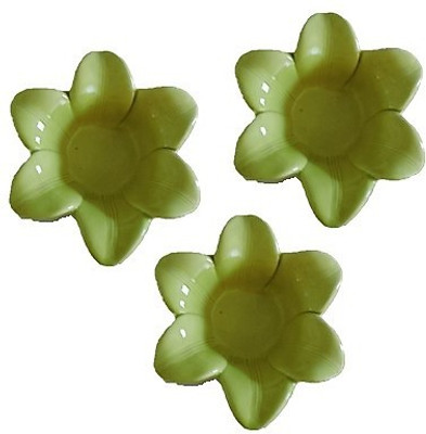

Browse House Ceramic Candle Holder Set(Green, Pack of 3)