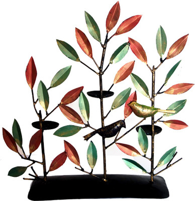 

Lal Haveli Iron 3 - Cup Candle Holder(Multicolor, Pack of 1)