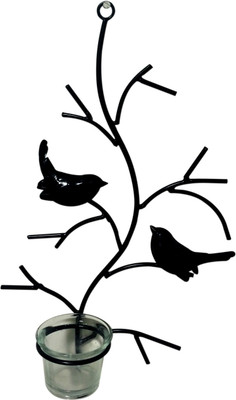 

Toygully Bird Tea light holder wall decorative Iron 1 - Cup Tealight Holder(Black, Pack of 1)