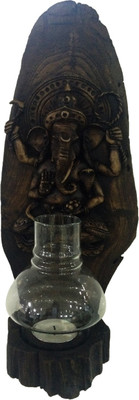 

Toygully Wooden 1 - Cup Tealight Holder(Black, Pack of 1)