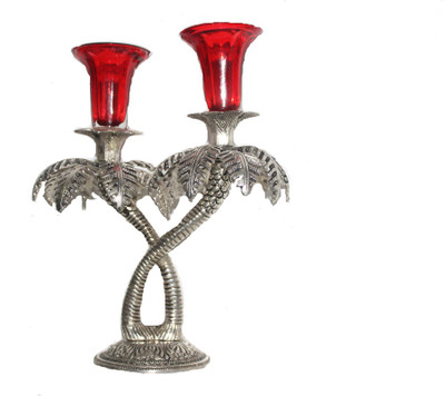

Sarvsiddhi Aluminium Candle Holder(Silver, Pack of 1)